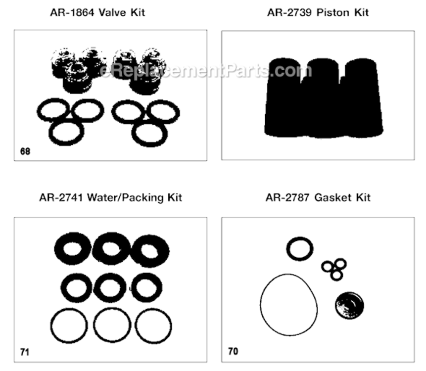 Page D Diagram and Parts List for WHAB3030 Type 0 DeVilbiss Pressure Washer
