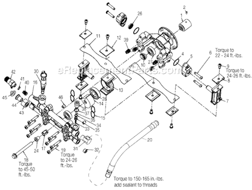 Page A Diagram and Parts List for WVR2320 Type 2 DeVilbiss Pressure Washer
