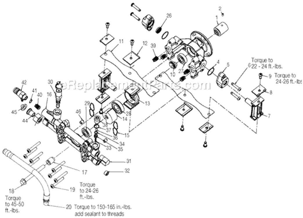 Page A Diagram and Parts List for XR2600 Type 0 DeVilbiss Pressure Washer