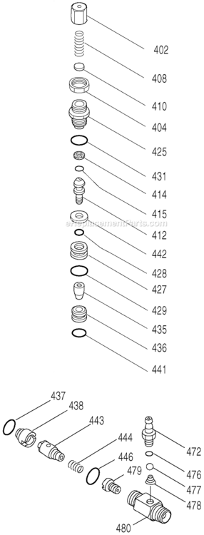 Page B Diagram and Parts List for ZR2800 Type 0 DeVilbiss Pressure Washer