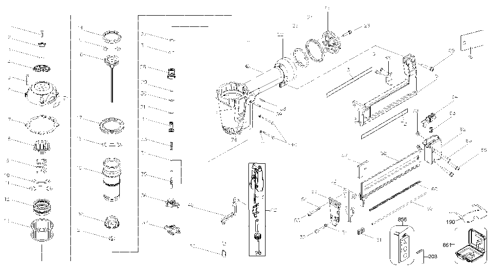 Page A Diagram and Parts List for D51422K Type 2 DeWALT Miscellaneous