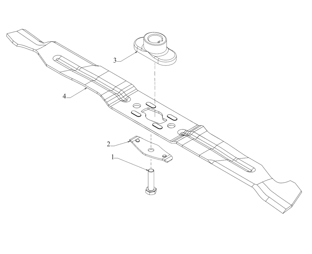 Blade Diagram and Parts List for DCMWP233U2 (181-U2C2738)(2021) DeWALT Lawn Mower