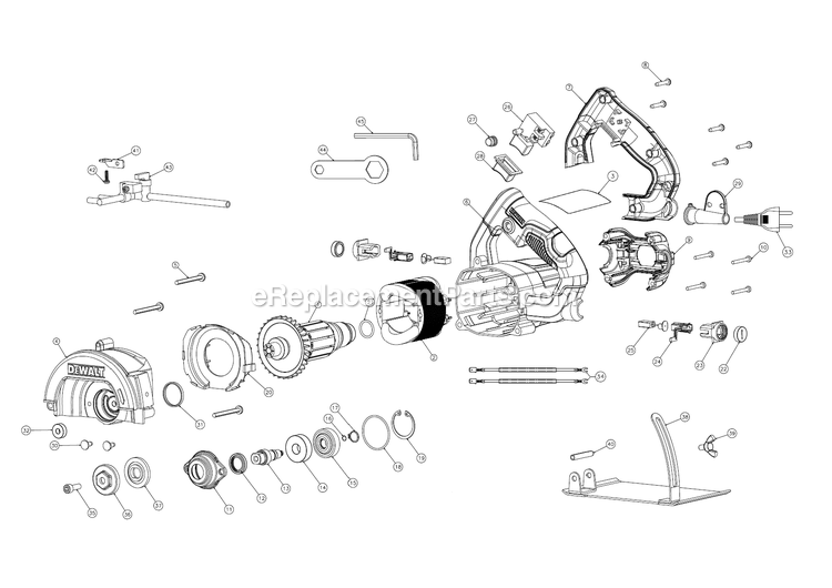 Page A Diagram and Parts List for DW862-B3 Type 11 DeWALT Miscellaneous