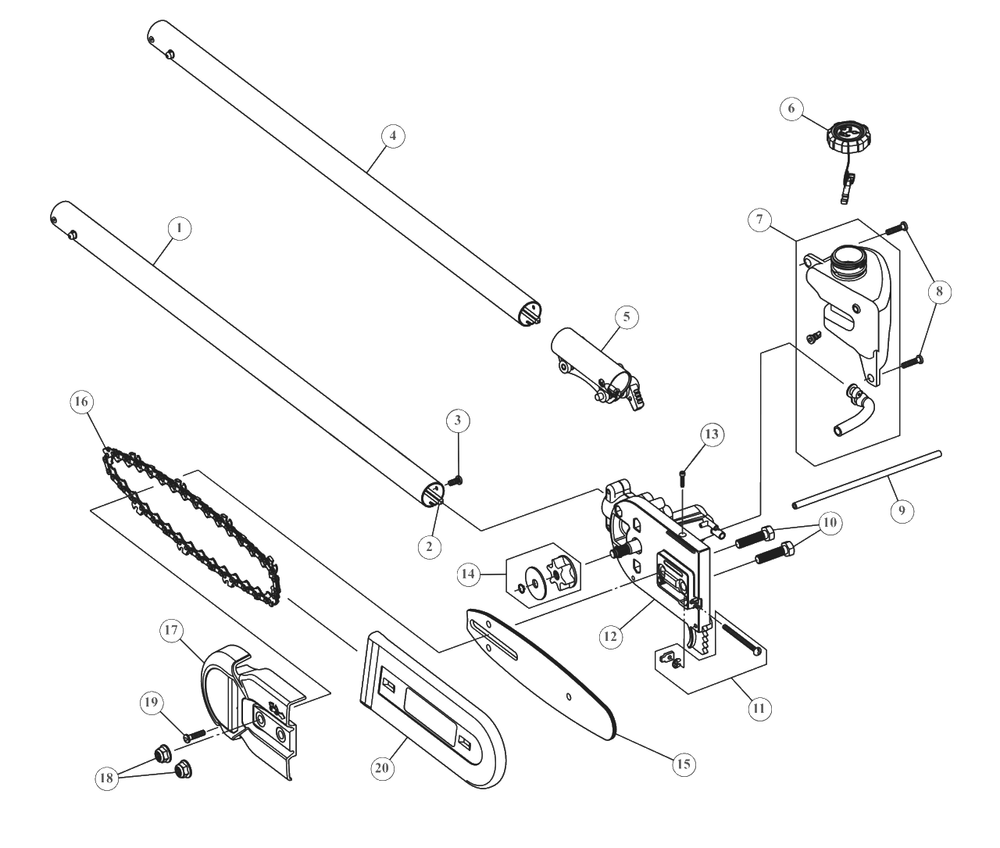 General Assembly Diagram and Parts List for DWOAS6PS 41BJS6PS938 DeWALT Trimmer
