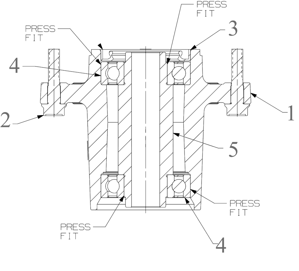 Spindle Diagram and Parts List for DXGX554P (53AL8CS7038)(2021) DeWALT Lawn Tractor