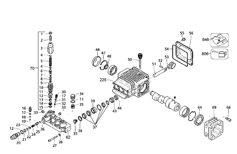 Fig-4 Diagram and Parts List for DP2800A-T2  DeWALT Pressure Washer