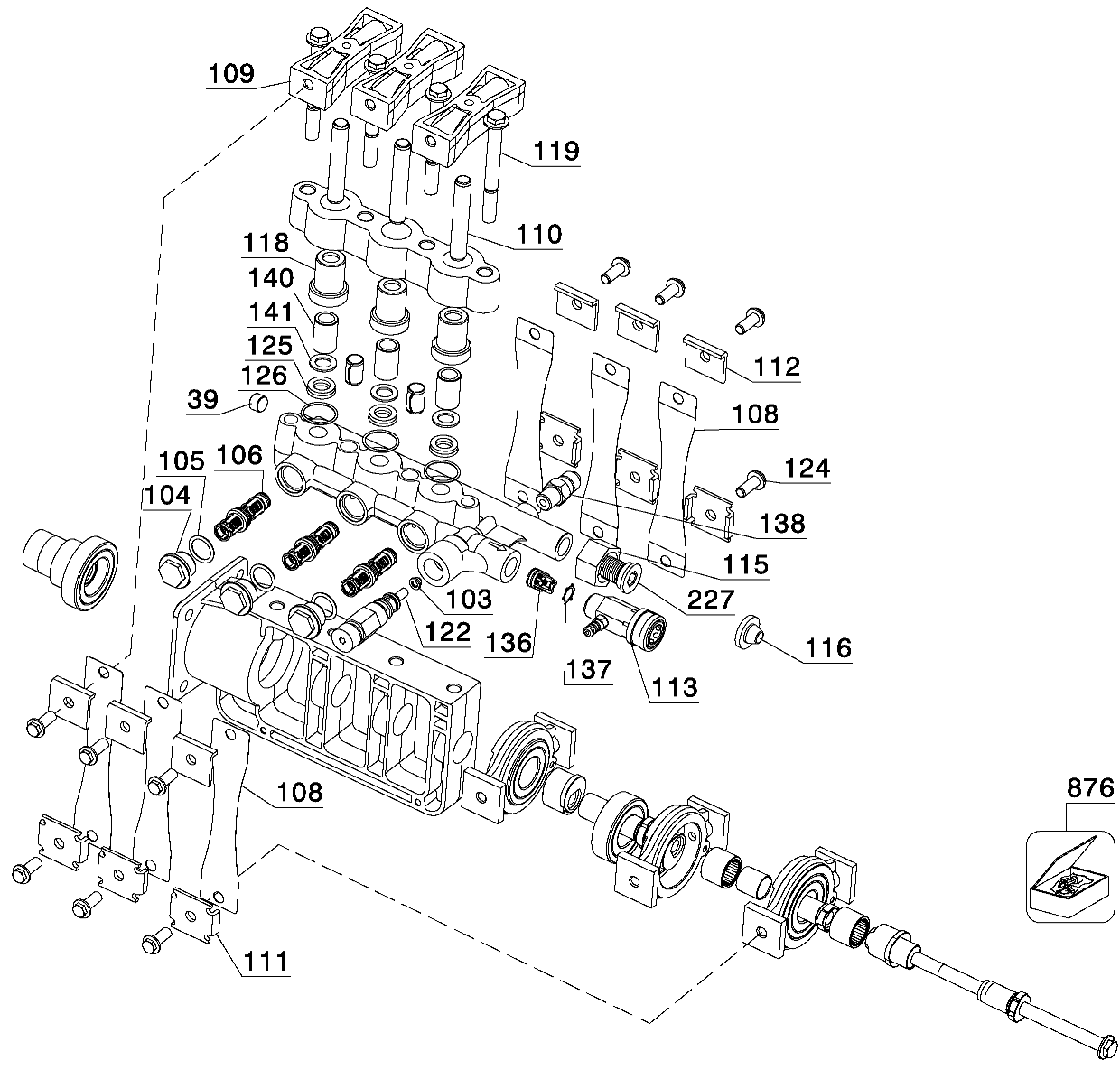 DEWALT PUMP Diagram and Parts List for DP3100IC Type 2 DeWALT Pressure Washer