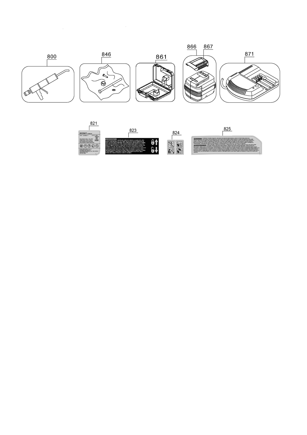 Exploded Diagram D Diagram and Parts List for DCCS677B Type 1 DeWALT Chainsaw