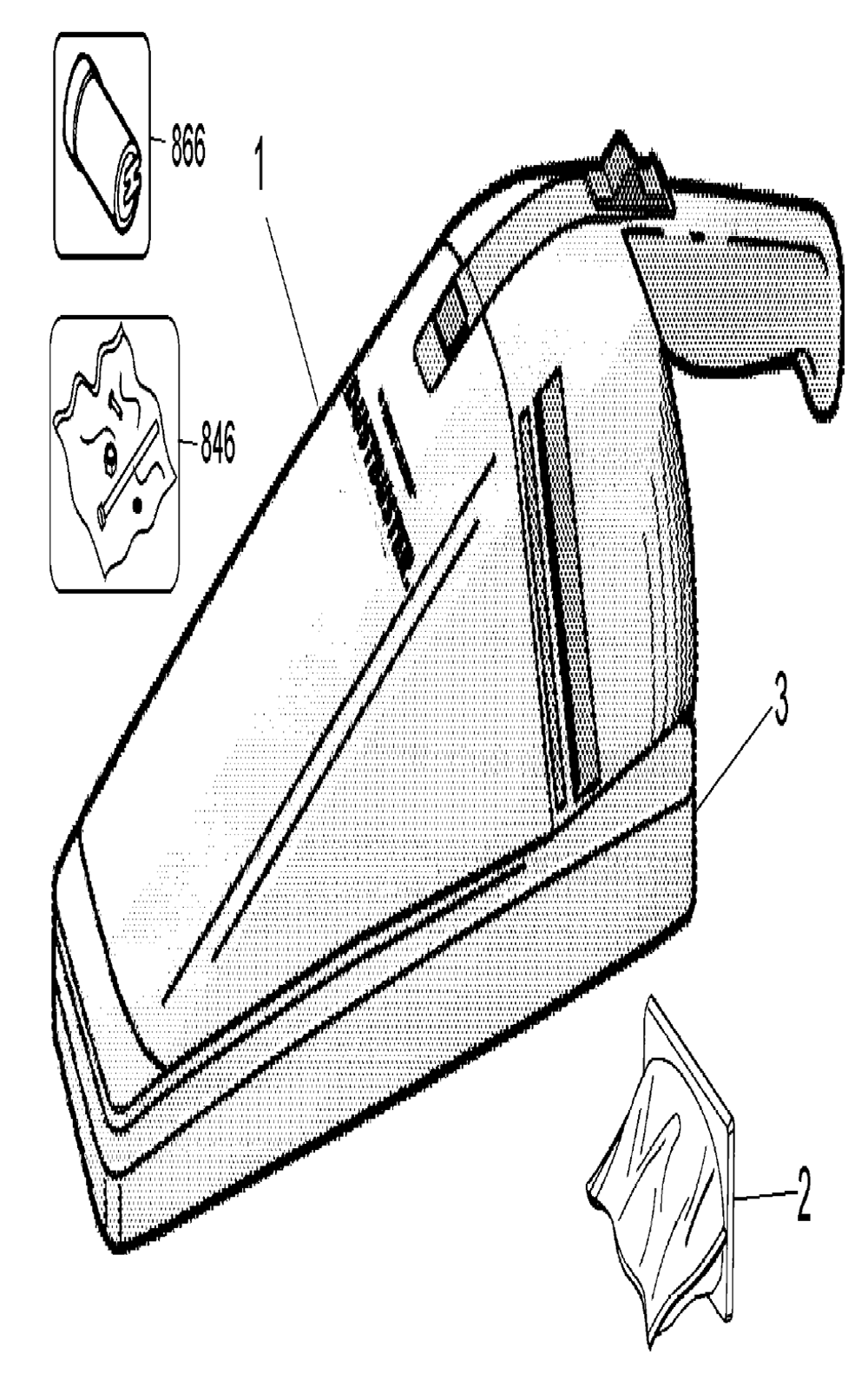 Fig-0 Diagram and Parts List for DB200B Type-1 DeWALT Leaf Blower / Vacuum