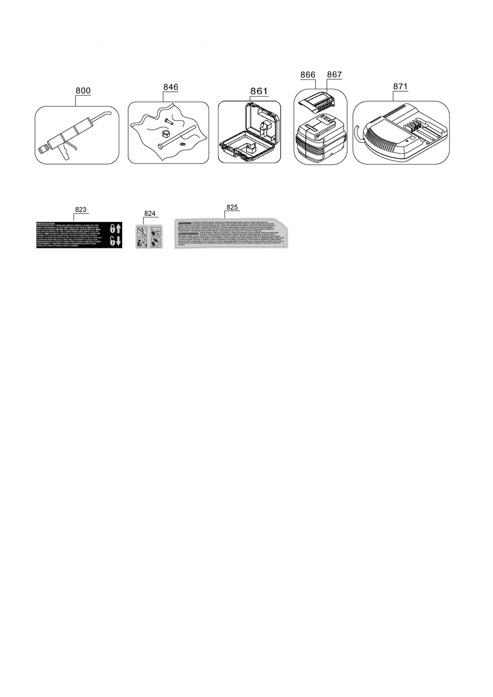 Exploded Diagram C Diagram and Parts List for DCCS677B Type 1 DeWALT Chainsaw