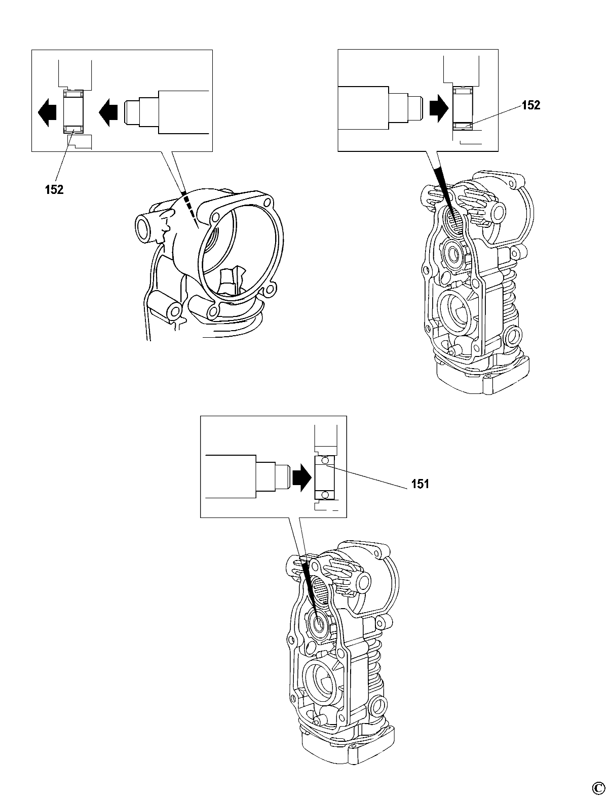 Default 6 Diagram and Parts List for D25500KBR Type 1 DeWALT Hammer