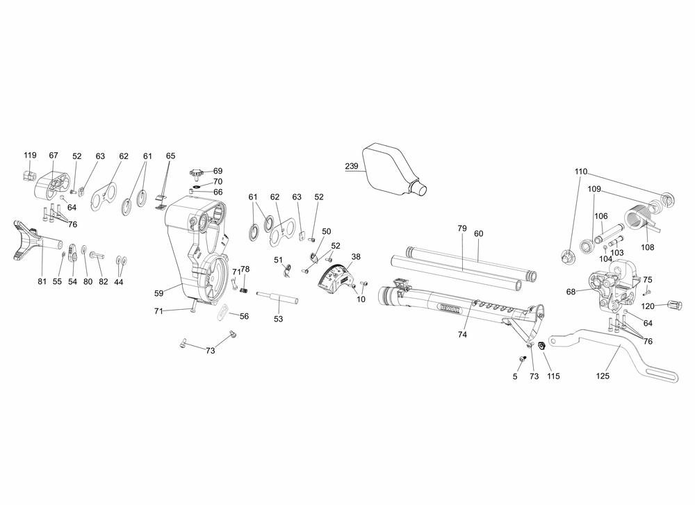 Section 2 Diagram and Parts List for DWS779 Type 23 DeWALT Saw