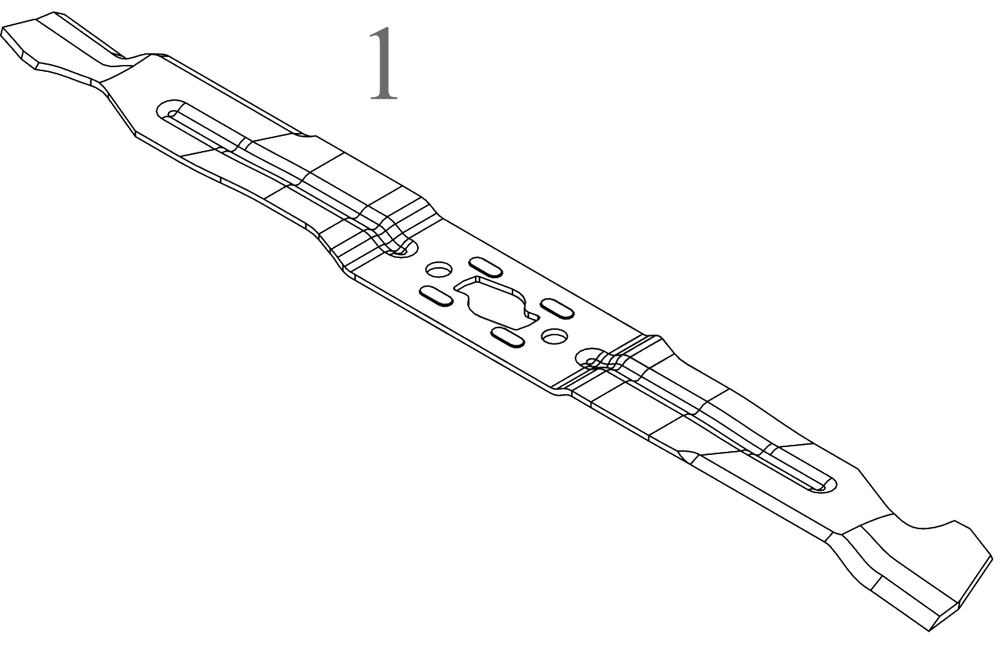 Blade Diagram and Parts List for DCMWSP244 (18AEU2C2738)(2023) DeWALT Lawn Mower