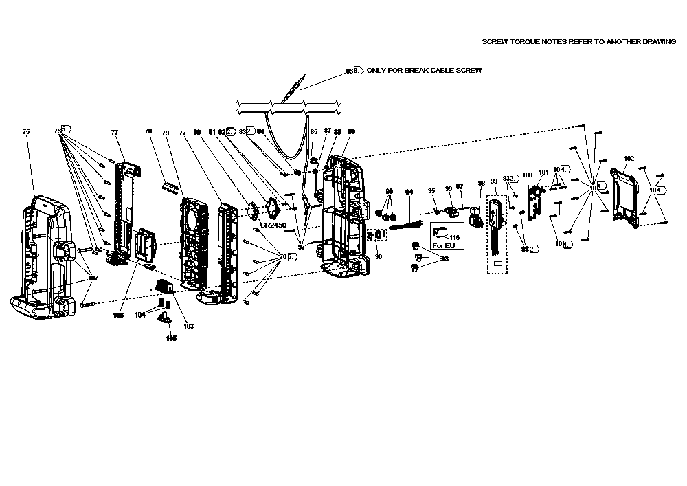 Section 4 Diagram and Parts List for DCPS330B Type 1 DeWALT Cement Mixer