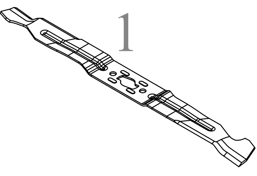 Blade Diagram and Parts List for DCMWP233 (18A-U2C2738)(2022) DeWALT Lawn Mower