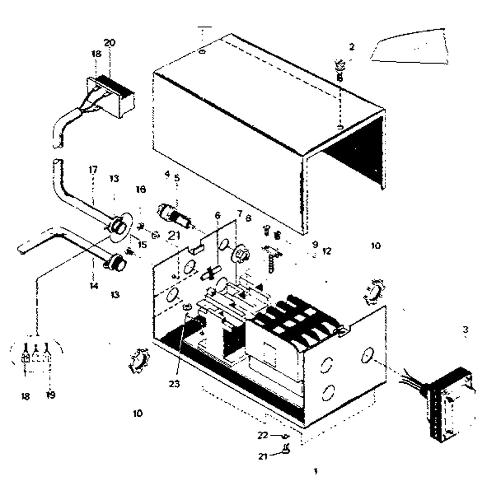 Magnetic Starter Assembly Diagram and Parts List for 3436-RADIALARM  DeWALT Circular Saw