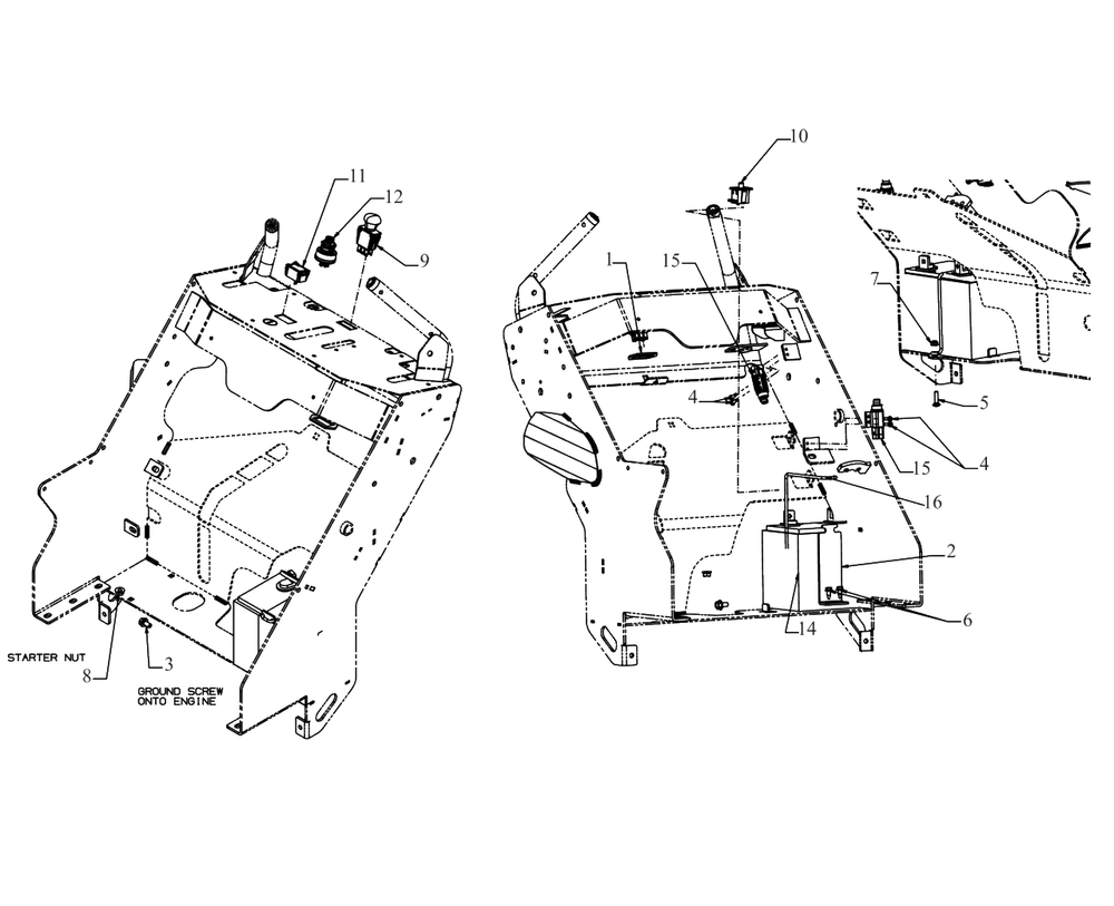 Electrical Diagram and Parts List for DXGHW48P (55RI6HN6038)(2021) DeWALT Lawn Mower