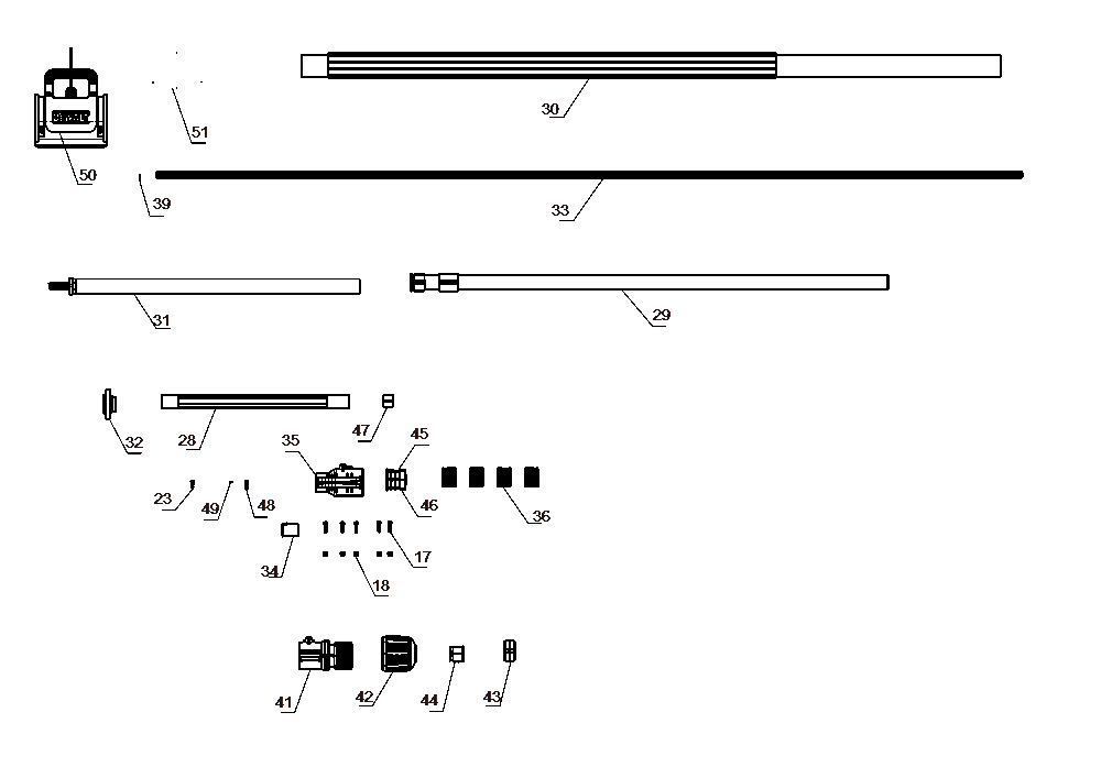 Section 3 Diagram and Parts List for DCPS671B Type 1 DeWALT Chainsaw