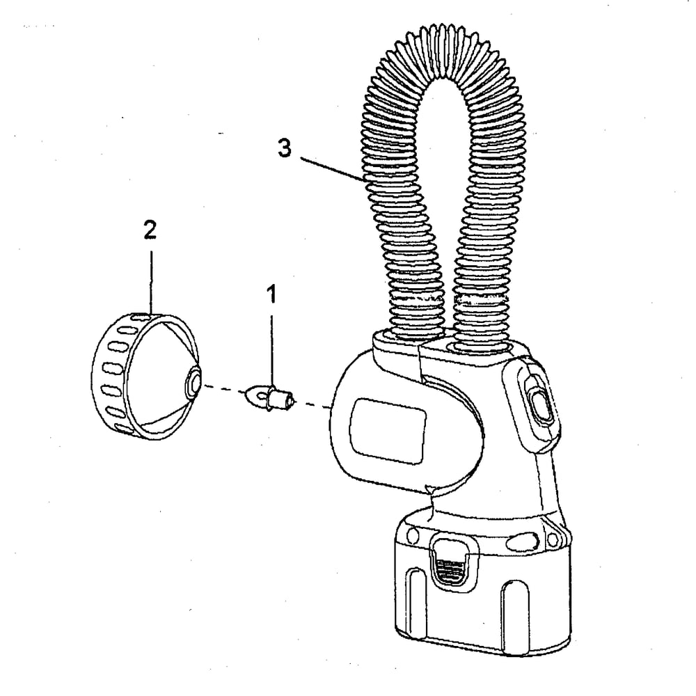 Flashlight Diagram and Parts List for DW919TY1  DeWALT Worklight & Flashlight