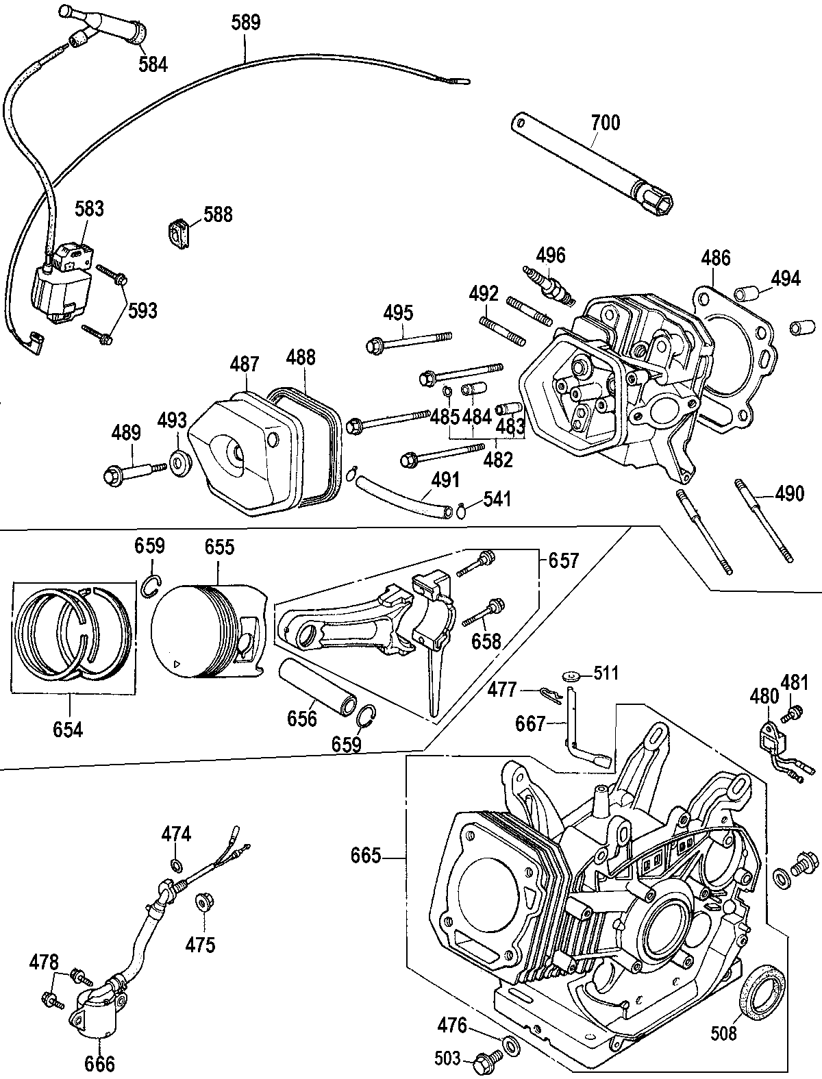 Head, Barrel & Piston Diagram and Parts List for DP3400HR Type 1 DeWALT Pressure Washer
