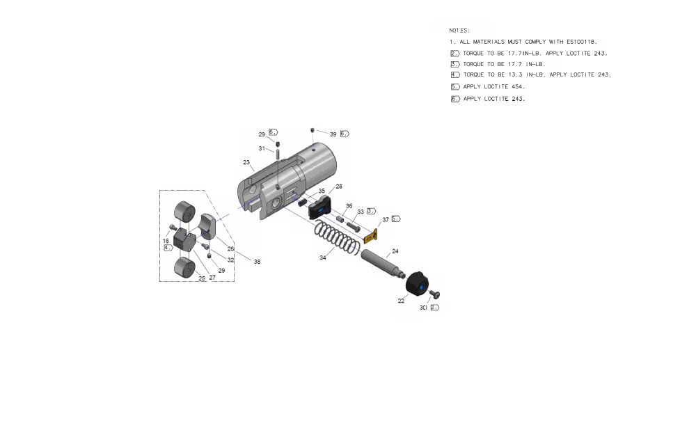 Section 3 Diagram and Parts List for DCE210D2 Type 1 DeWALT Pipe Tools