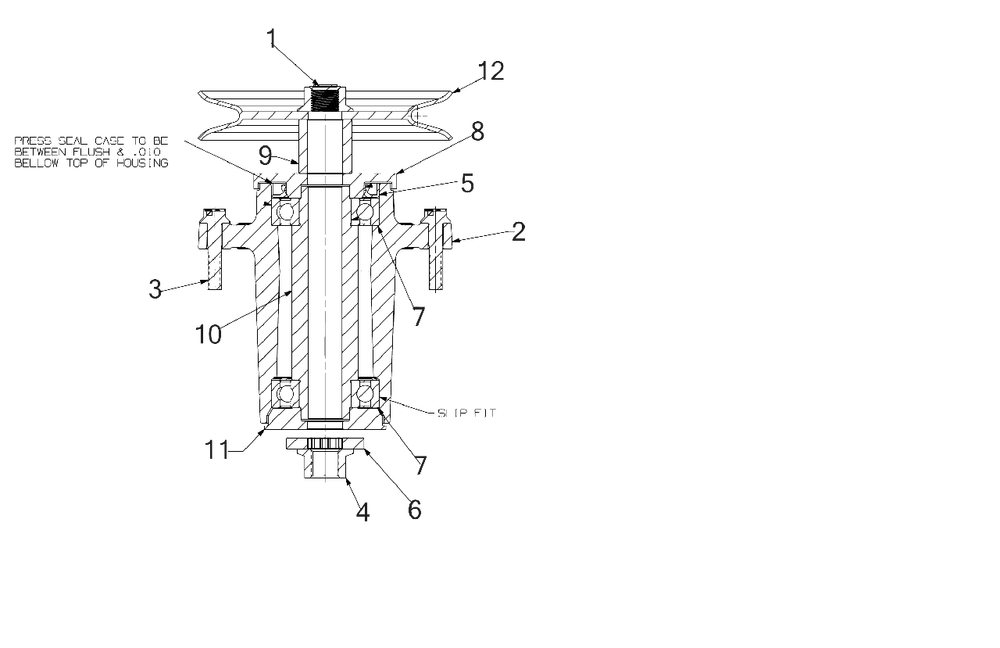 Spindle Diagram and Parts List for DXGZ254P (47AKBCA7038)(2022) DeWALT Lawn Tractor