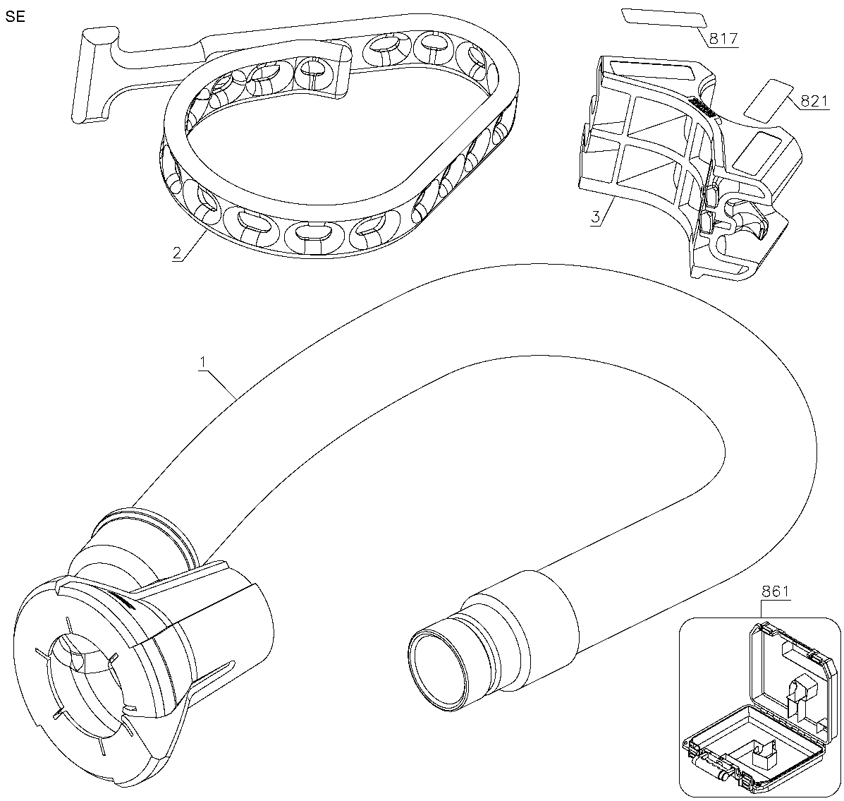 Default Diagram and Parts List for DWH052K Type 1 DeWALT Hammer Drill
