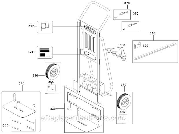 Page A Diagram and Parts List for D25980K Type 1 DeWALT Hammer Drill