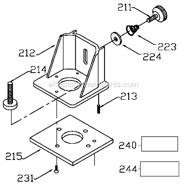 Page A Diagram and Parts List for D26671 Type 1 DeWALT Tool Stand & Cart