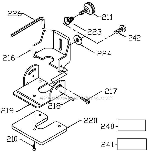 Page A Diagram and Parts List for D26672 Type 1 DeWALT Tool Stand & Cart