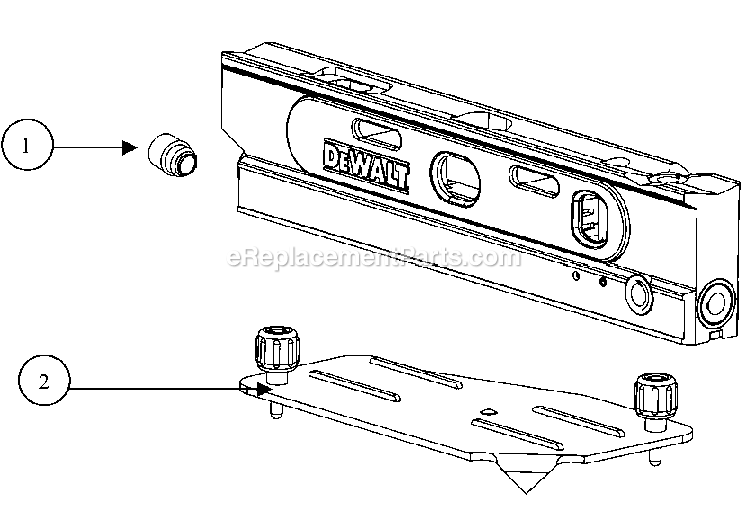 Page A Diagram and Parts List for DW099 Type 1 DeWALT Miscellaneous
