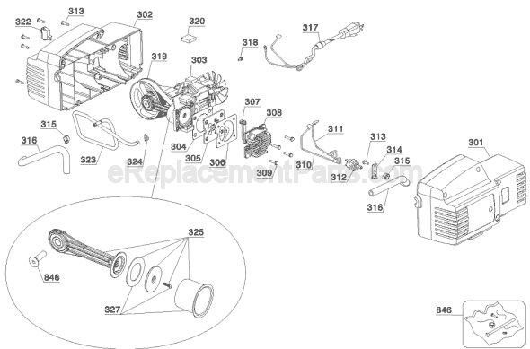 Page B Diagram and Parts List for D55141 Type 1 DeWALT Compressor