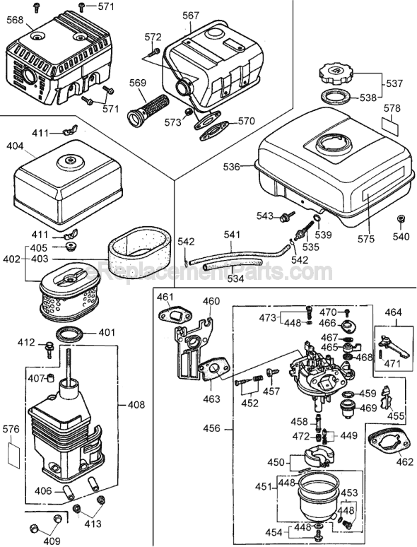 Page C Diagram and Parts List for D55250 Type 2 DeWALT Compressor