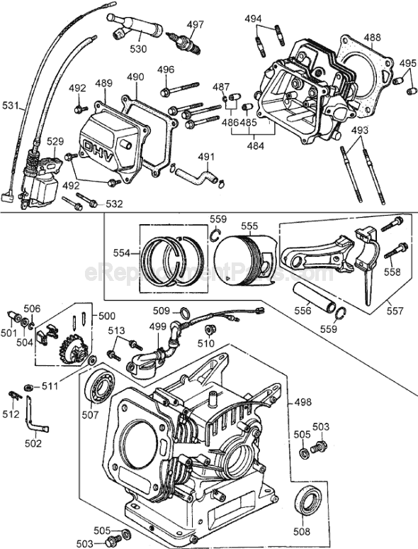Page B Diagram and Parts List for D55270 Type 2 DeWALT Compressor