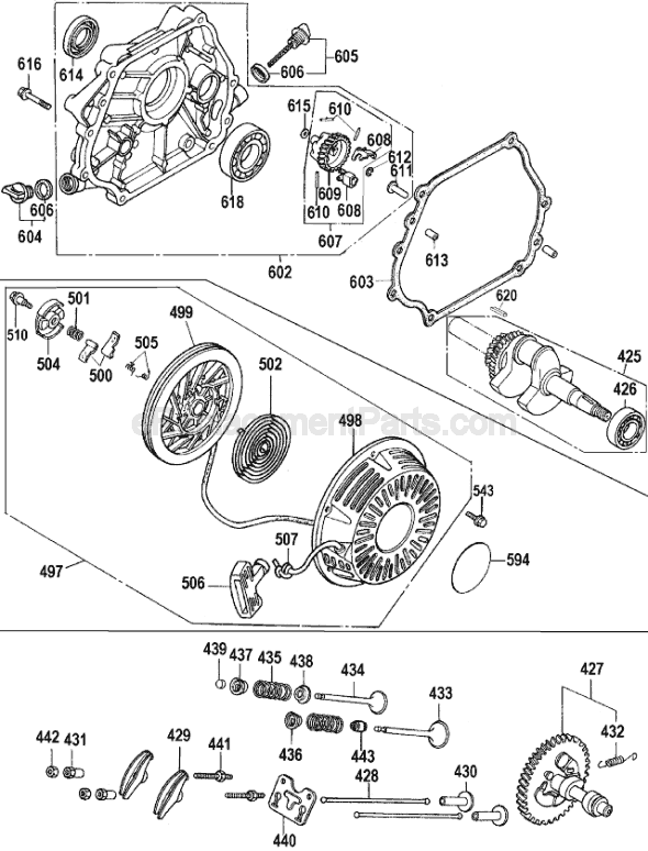 Page C Diagram and Parts List for D55271 Type 4 DeWALT Compressor