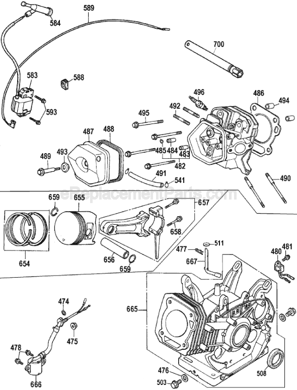 Page D Diagram and Parts List for D55271 Type 4 DeWALT Compressor