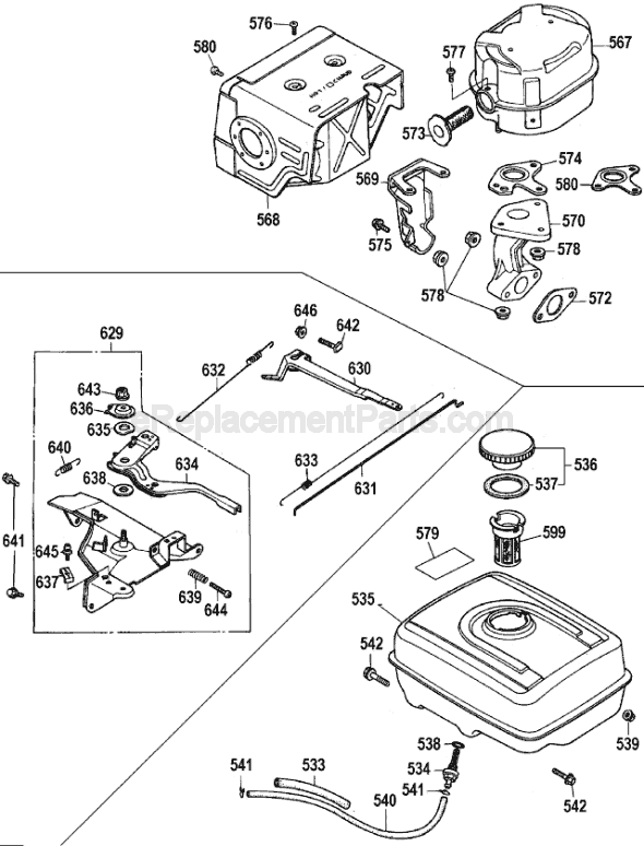 Page E Diagram and Parts List for D55271 Type 4 DeWALT Compressor