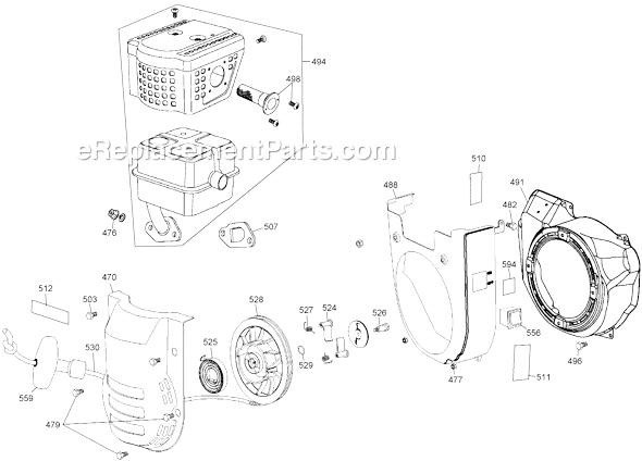 Page D Diagram and Parts List for D55684 Type 1 DeWALT Compressor
