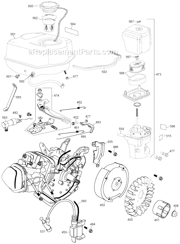 Page F Diagram and Parts List for D55684 Type 1 DeWALT Compressor