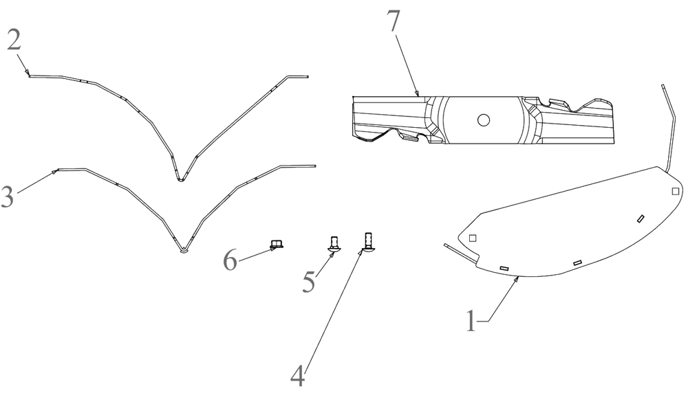 General Assembly Diagram and Parts List for DXGXB70064 (19B70064000)(2021) DeWALT Lawn Tractor Accessories