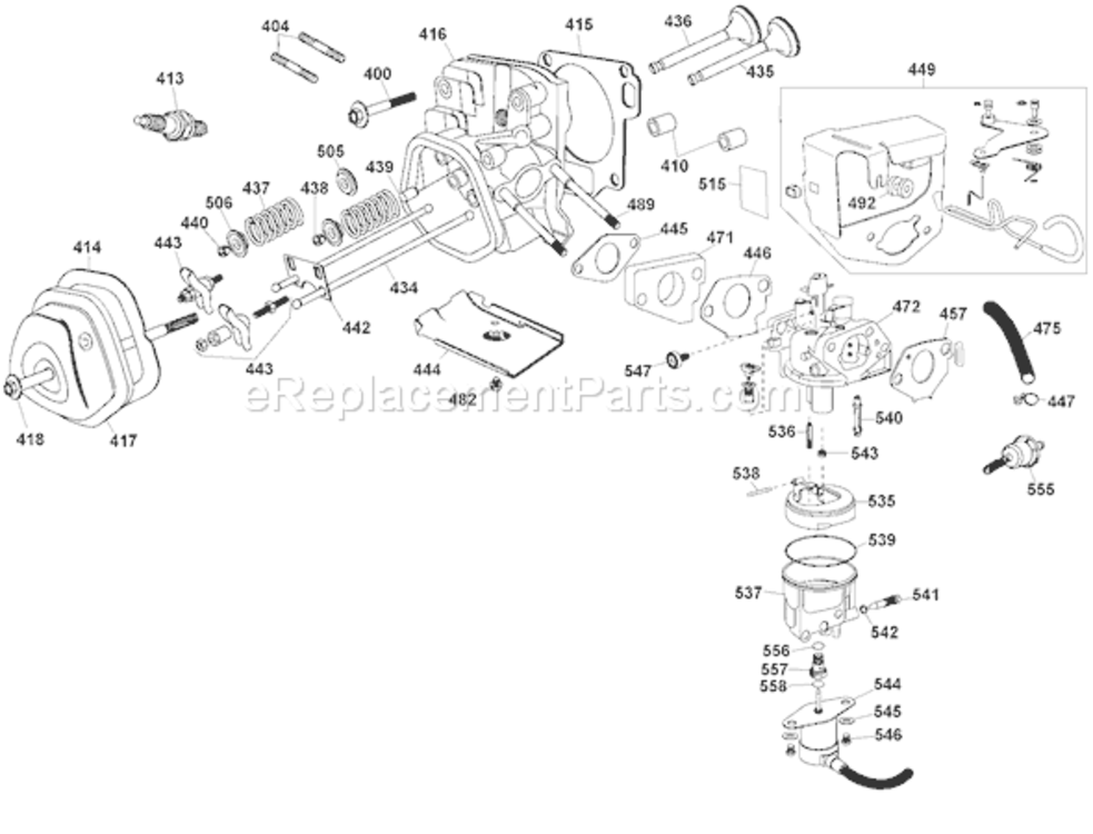 Page B Diagram and Parts List for DG4400BC Type 1 DeWALT Generator