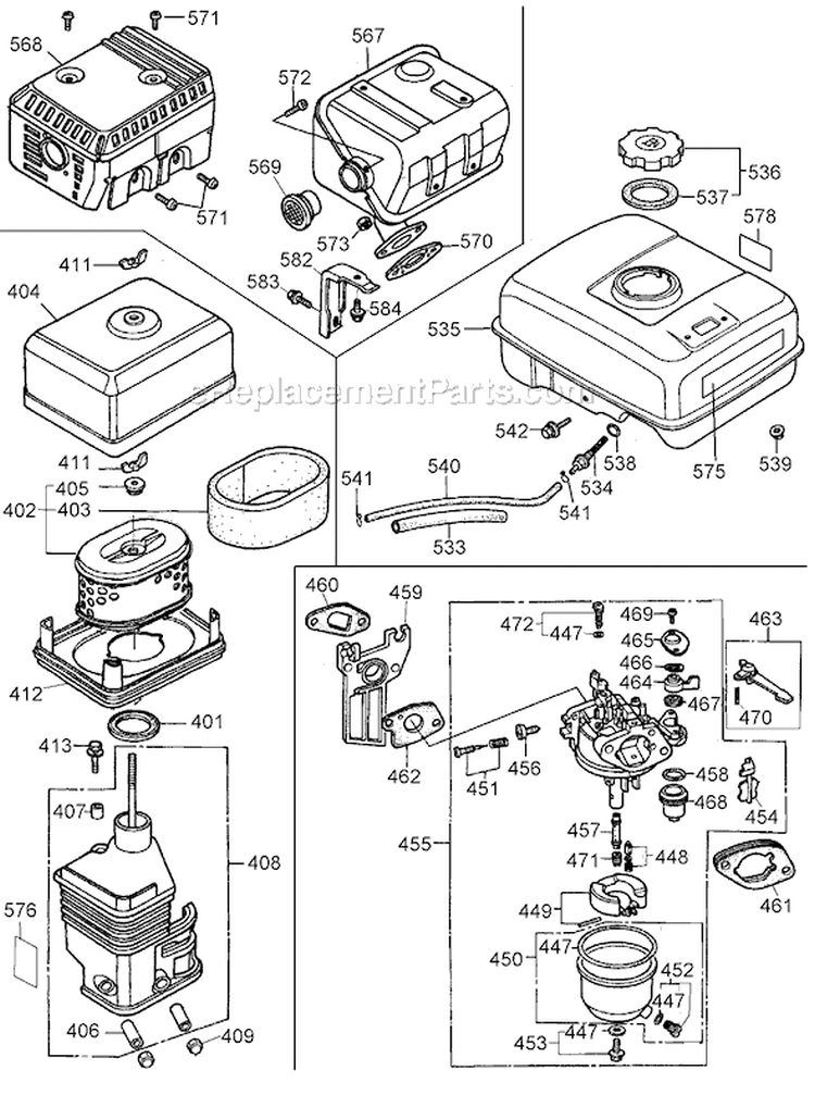 Page B Diagram and Parts List for DP2800A Type 2 DeWALT Pressure Washer