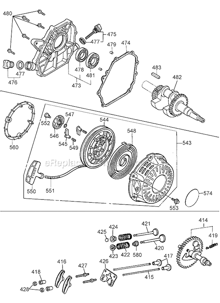 Page C Diagram and Parts List for DP2800 Type 1 DeWALT Pressure Washer