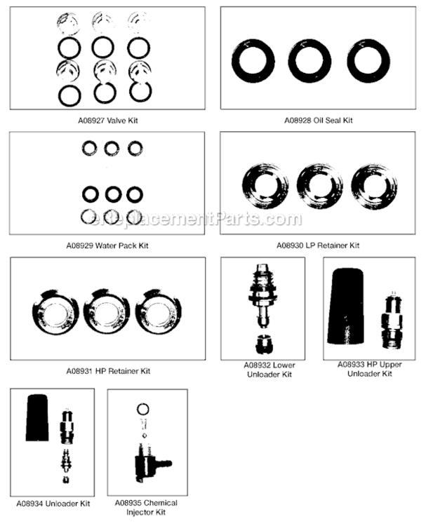 Page G Diagram and Parts List for DP3750 Type 1 DeWALT Pressure Washer