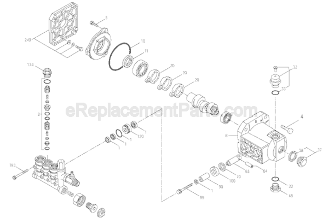 Page A Diagram and Parts List for DPD3000IC  DeWALT Pressure Washer