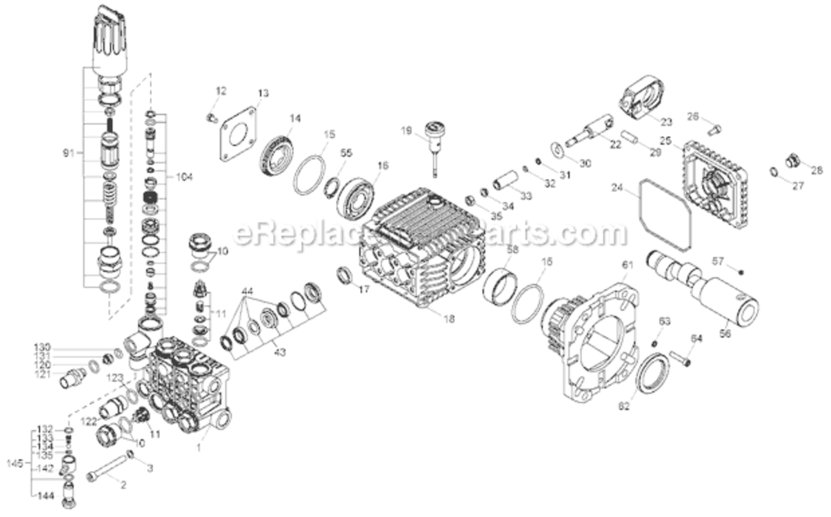 Page A Diagram and Parts List for DS3532  DeWALT Pressure Washer