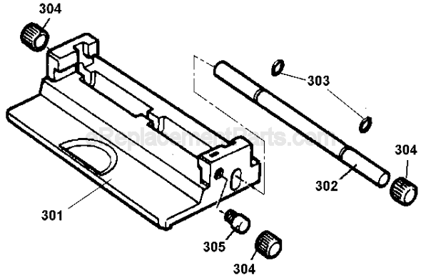 Page C Diagram and Parts List for DW674 Type 1 DeWALT Laminate Trimmer
