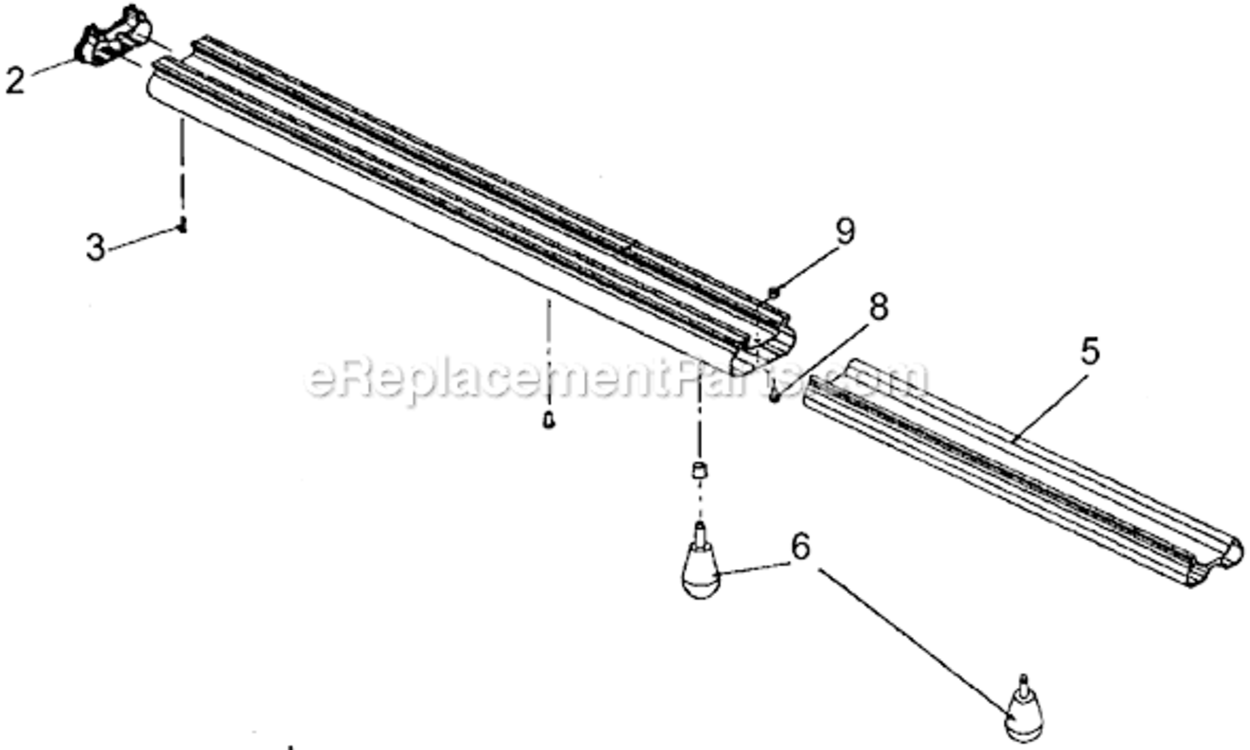 Page A Diagram and Parts List for DW7305 Type 1 DeWALT Miter Saw