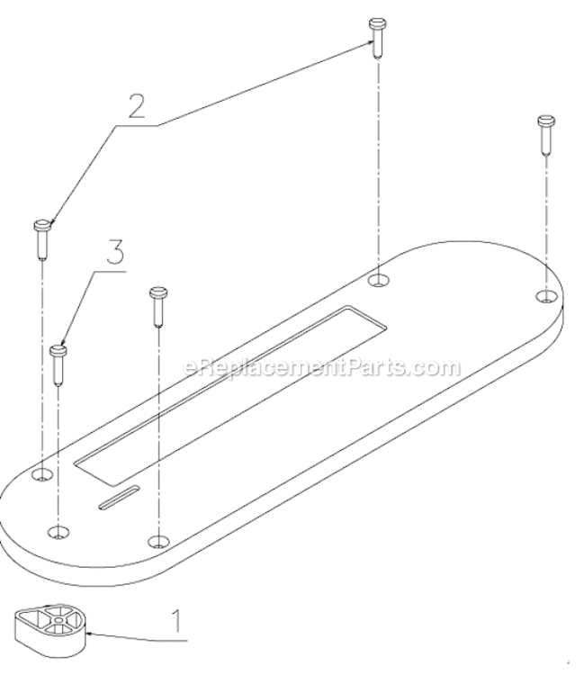 Page A Diagram and Parts List for DW7466 Type 1 DeWALT Table Saw Accessories