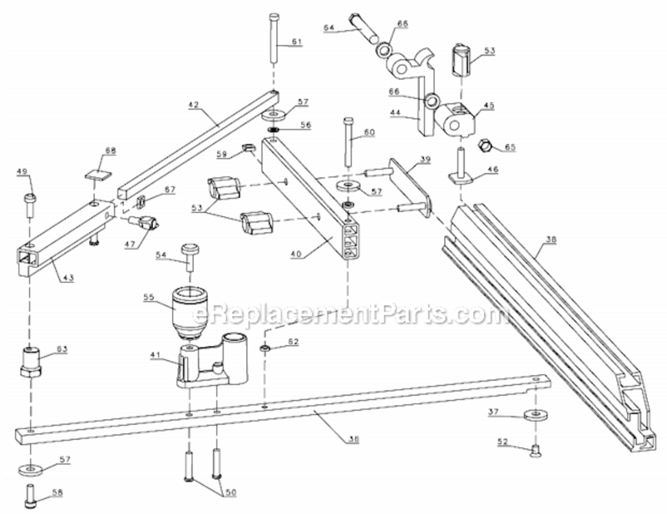 Page A Diagram and Parts List for DW7470 Type 1 DeWALT Miter Saw